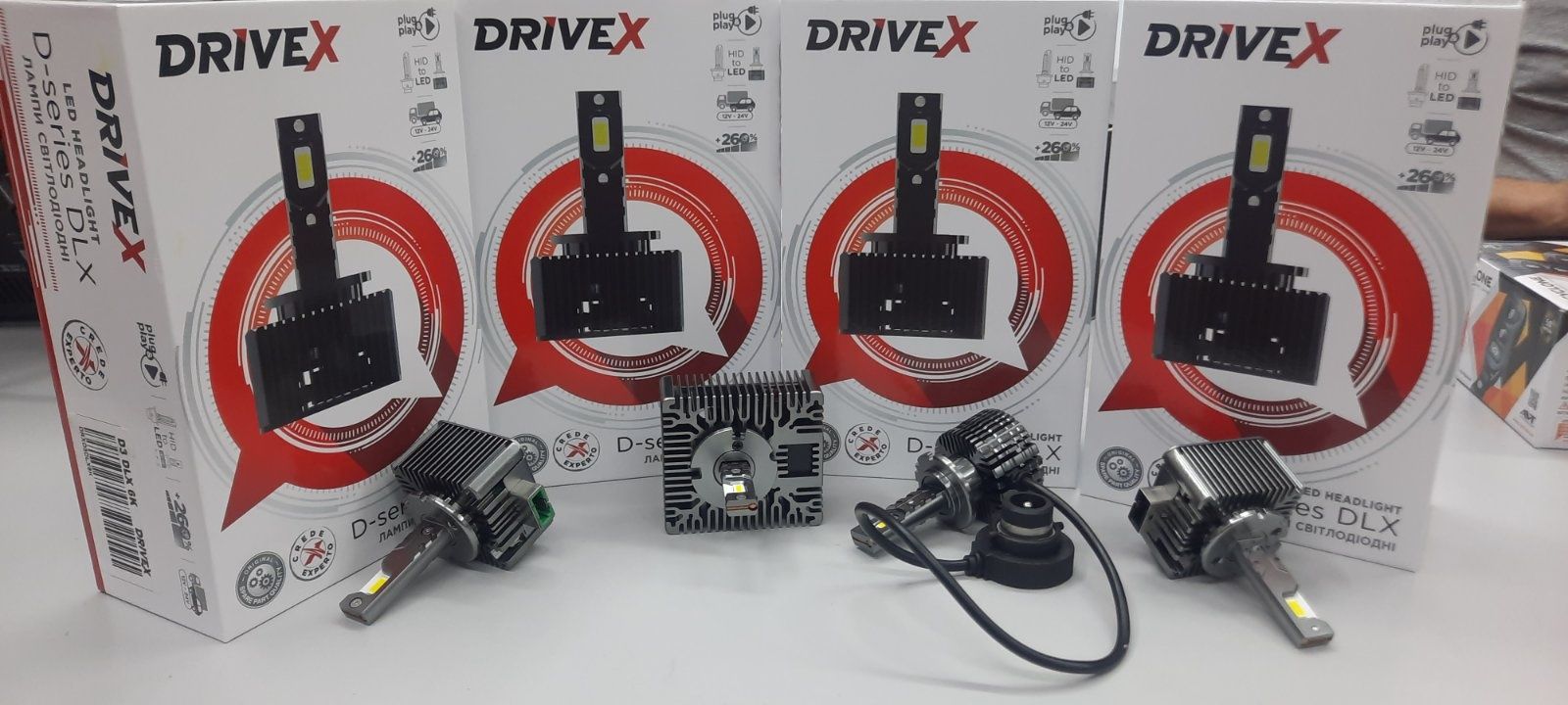 світлодіодні LED лампи DriveX D1 series/D1/D2/D3/D4/D5/D8-пара
