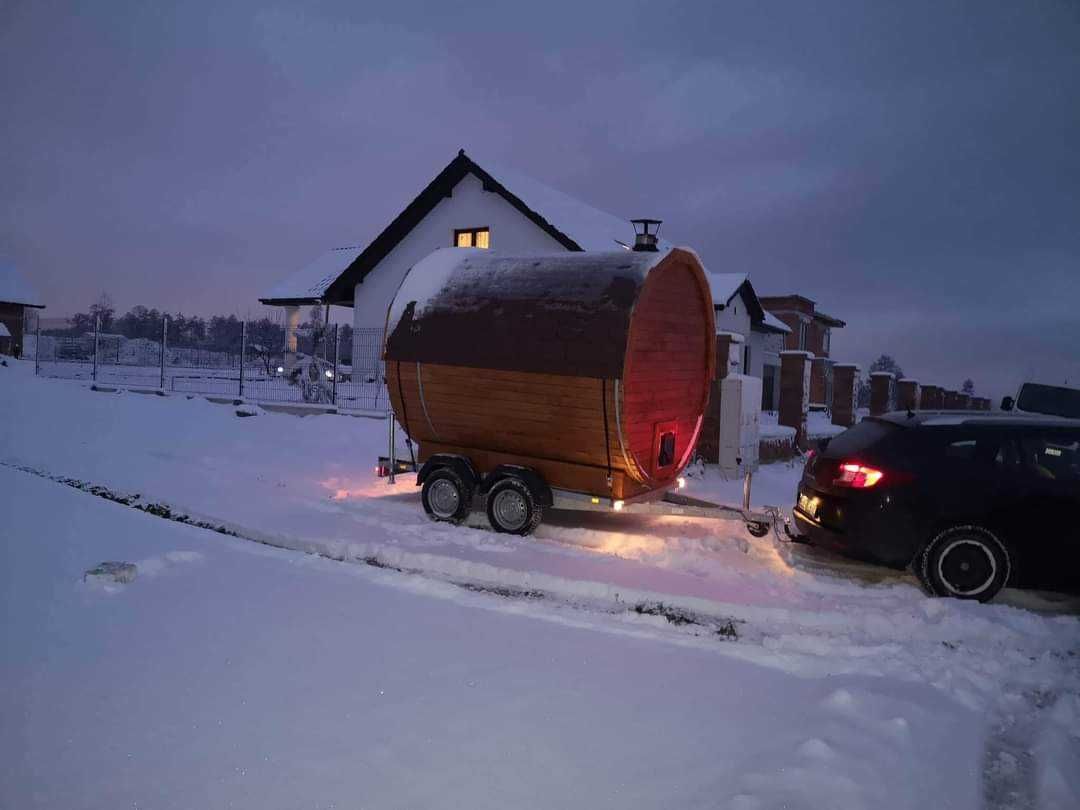 Wynajem mobilnej sauny i  balii  jacuzzi ogrodowej