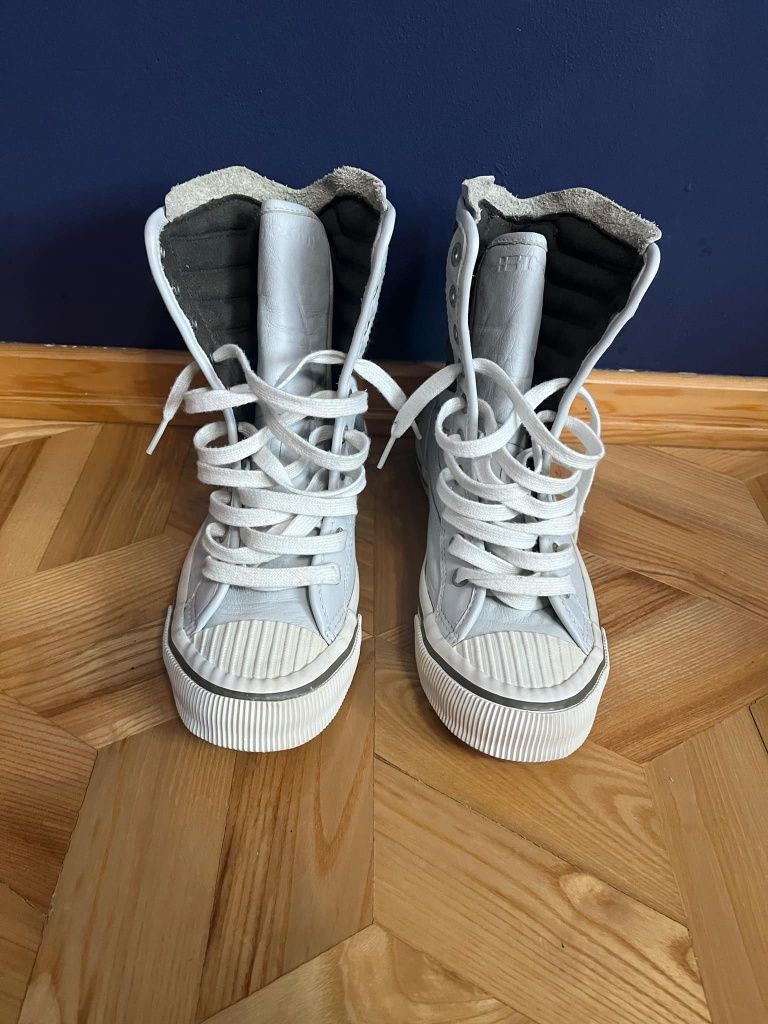 Trampki Tretorn buty r 37 wysokie skora naturalna All Star Converse 
T