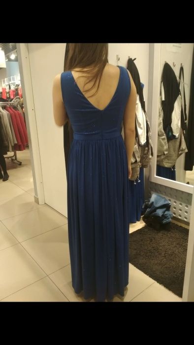 Sukienka na wesele long elegancka nowa 40 a 42 L dluga habrowa brokat
