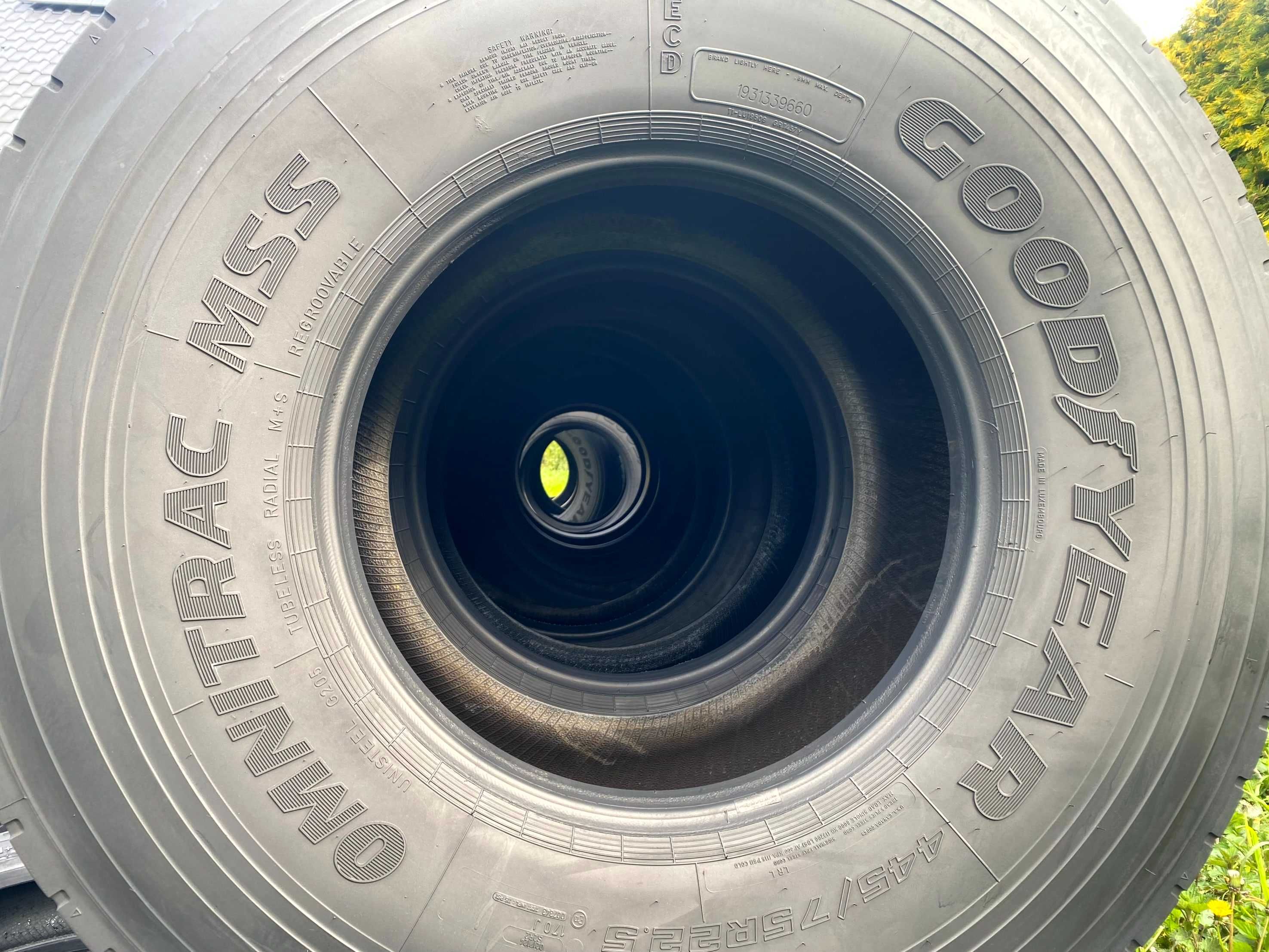 Opony 445/75R22.5 Goodyear MSS Terberg   Oryginał BEZ ŁAT