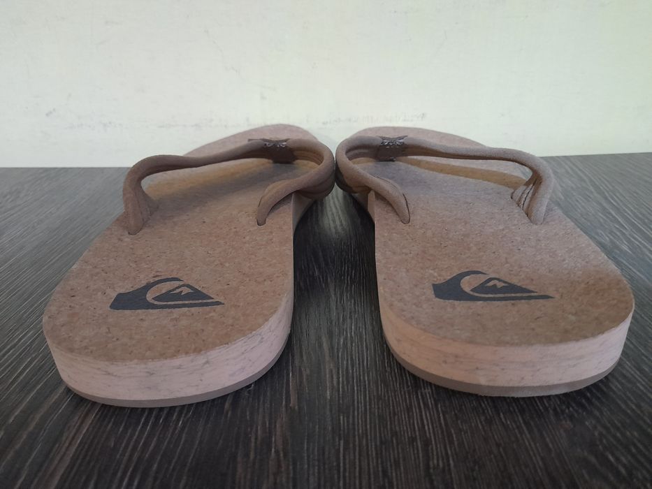 Коркові шкіряні сандалі в'єтнамки шльопанці Quiksilver