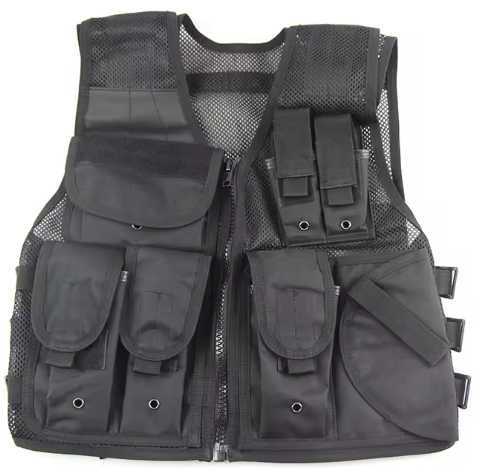 Kamizelka Taktyczna koloru czarnego Nowa. Dla policji lub ochrony