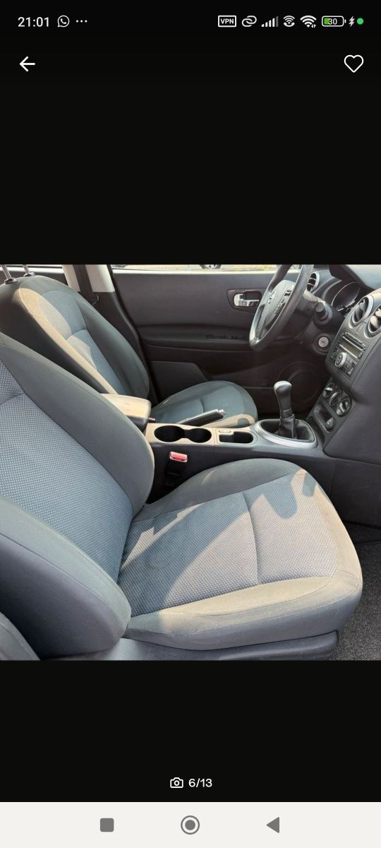 Fotel fotele nissan Qashqai J10 lewy prawy kanapa wnętrze srodek