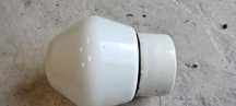 Stara lampa PRL ceramiczna szklana