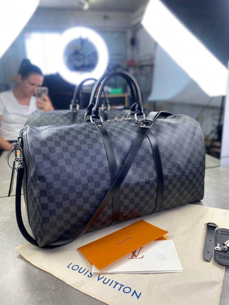 Дорожная сумка Louis Vuitton сумка для багажа Луи Виттон саквояж c128