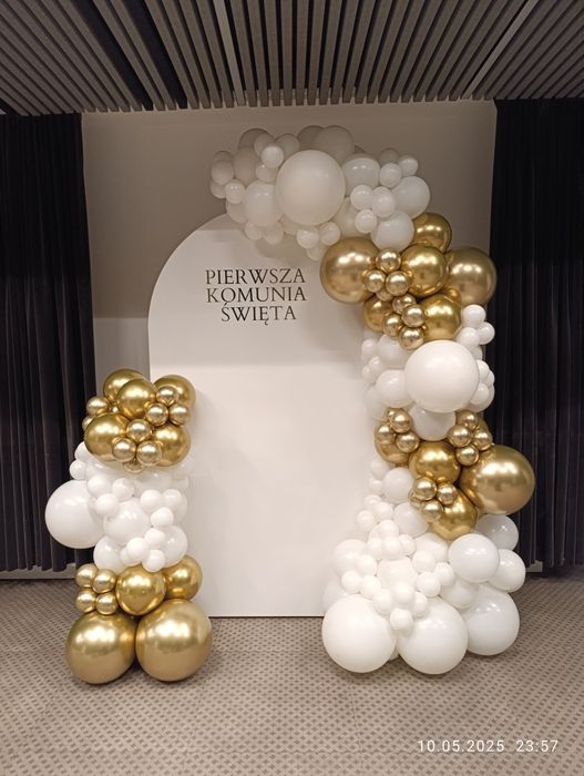 Chrzciny balony tło do zdjęć ścianka balonowa 18 urodziny 40 event
