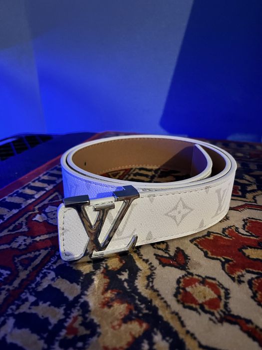 Pasek Louis Vuitton 110cm białe zdobienie