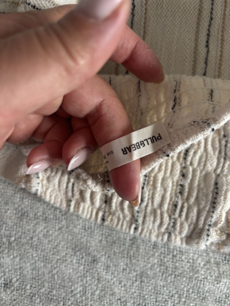 Bawelniany croptop na szyje w bardzo dobrym stanie uniwersalny