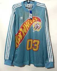 Лонгслив jersey adidas hot wheels original кофта адидас джерси реп y2k