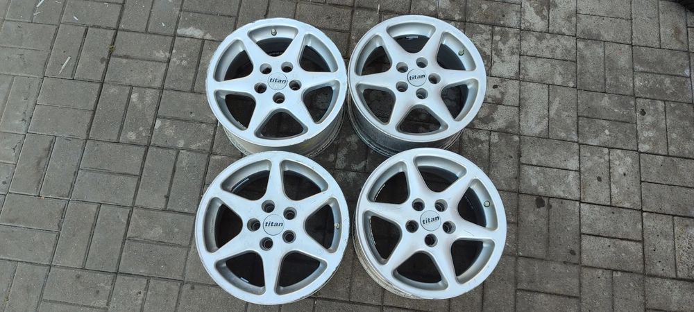 FELGI ALUMINIOWE 5x100 7Jx15 CALI ET28 fi 70.4/65.1 VW AUDI SEAT SKODA TOYOTA SUBARU KOMPET 4 SZTUKI TITAN
