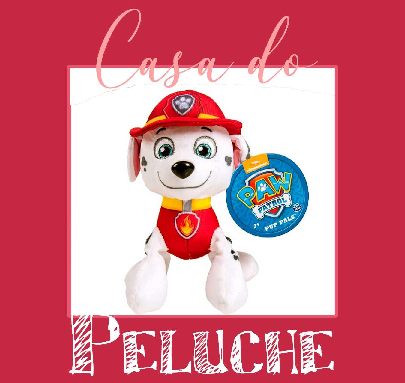 PAW PATROL boneco Cão Chase Patrulha Pata com 20cm Peluche