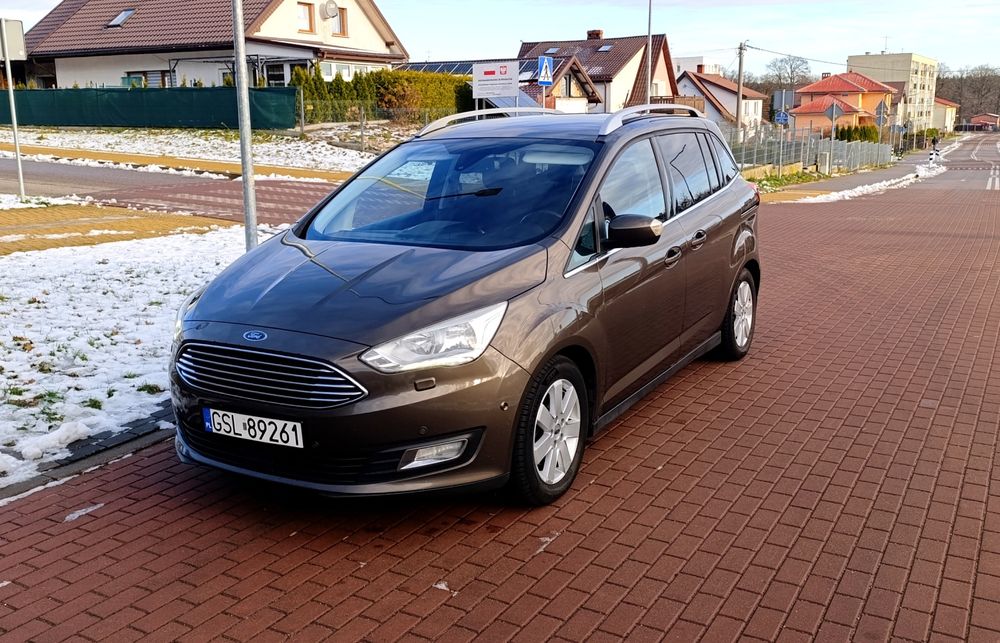Ford Grand C max 2.0 TDCi 150 km Automat 2015 Lift Titanium LED Navi