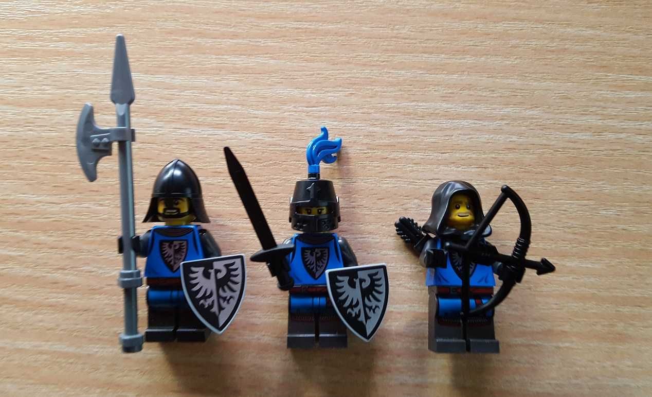 LEGO minifigurki rycerze Black Falcon castle, 10305, 31120, 21325 NOWE