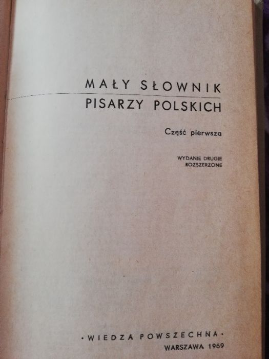 Mały Słownik Pisarzy Polskich cz. I
