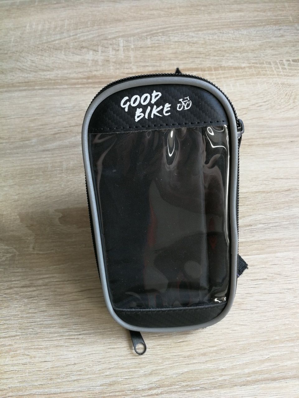 Etui rowerowe na telefon, czarne