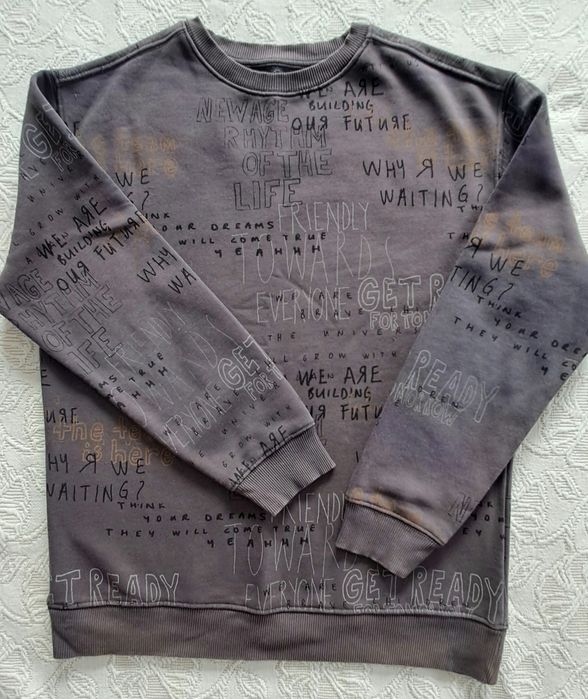 Sweatshirt cinzenta tam 11-12 anos, Zara
