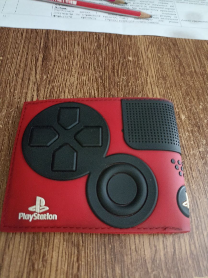 Гаманець Playstation червоний