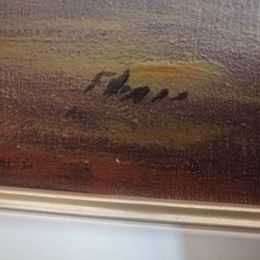 Quadro óleo em tela "Paisagem Bucólica" - Assinado
