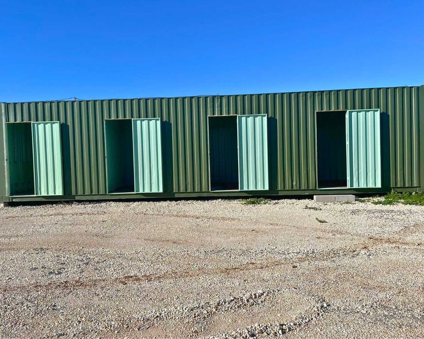 Contentor Marítimo 12 metros - Altura Extra - Dividido em 4 boxes