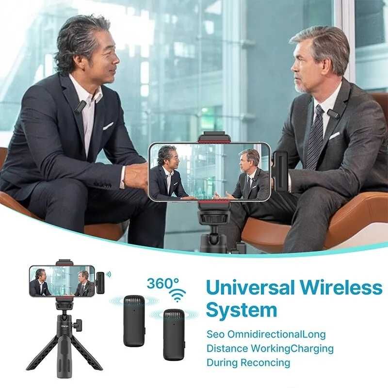 Profesjonalny Mikrofon krawatowy Ulanzi J12 wersja USB-C