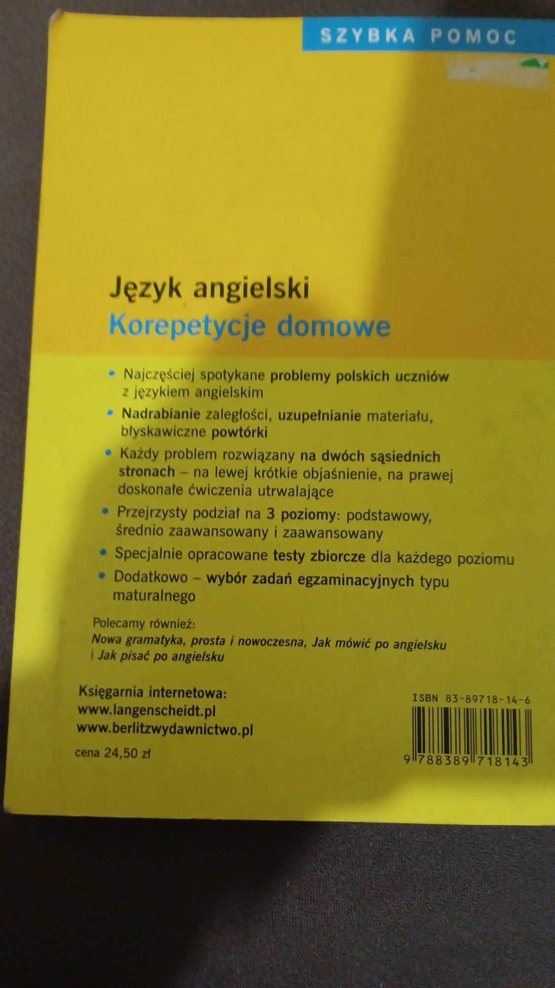 Język angielski  korepetycje domowe