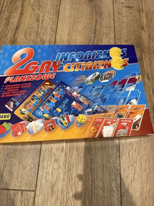 Gra 2 w 1 opakowaniu Infobiznes i citybiznes w stylu Monopoly