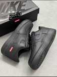 Buty_Damskie Nike_AirForce1_Supreme_Black_Unisex Rozmiar.40