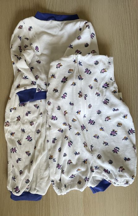 Ubranka dziecięce welurowe, nowe, r.68