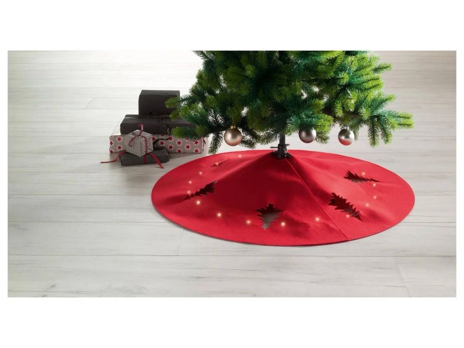 LED килимок-спідничка під ялинку з підсвіткою