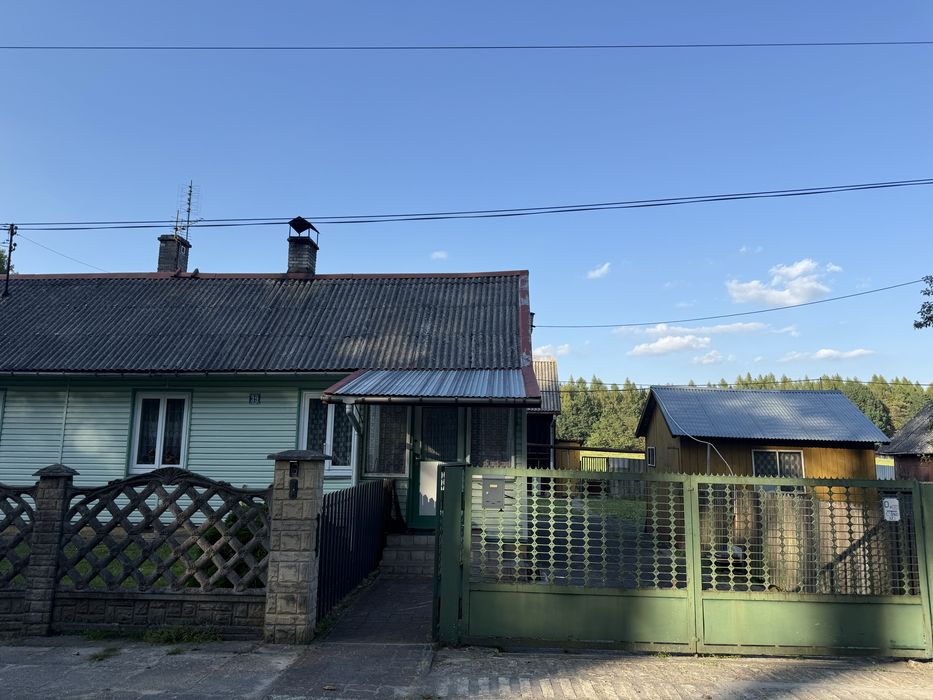 Dom 2 pokoje, kuchnia, łazienka 50m2 z dziwłka 0,62ha