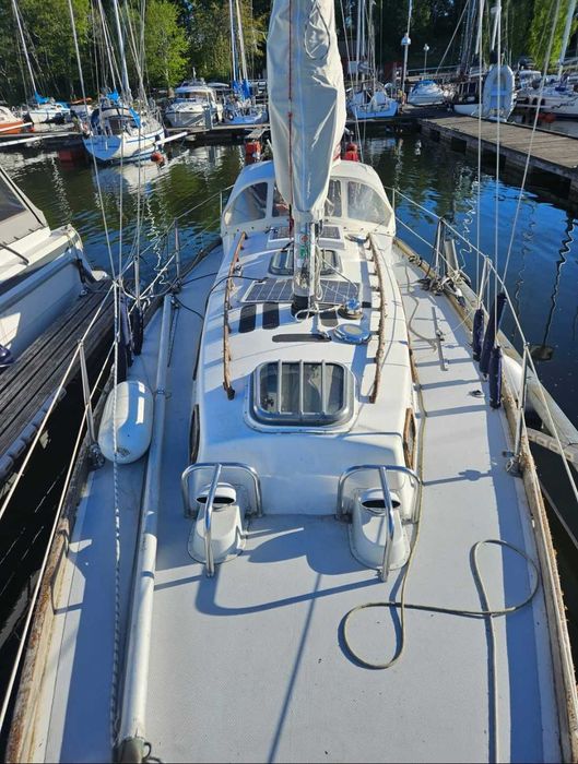 Łódź żaglowa 35ft z silnikiem jacht morski balastowy OKAZJA klasyka