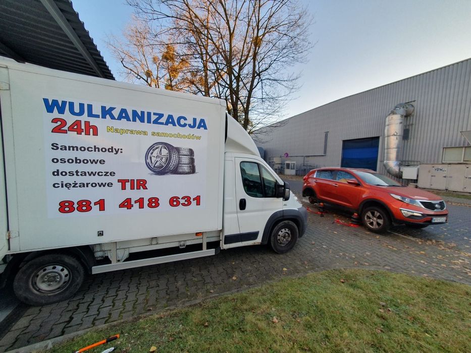 Mobilna Wulkanizacja 24h/7 samochody osobowe, dostawcze oraz ciężarowe