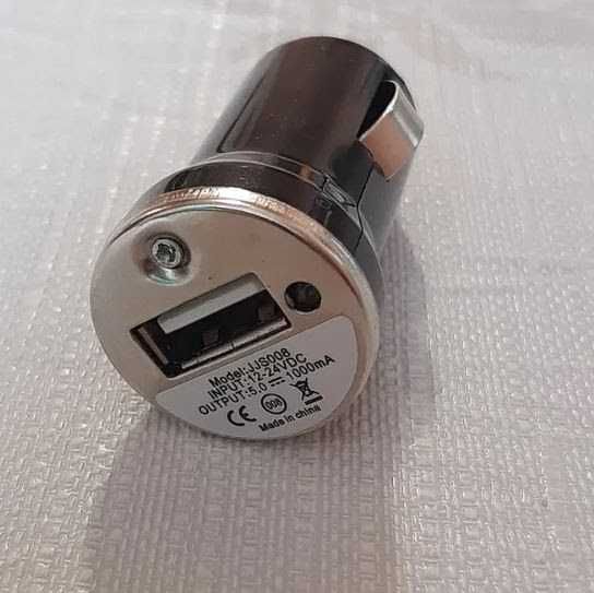USB 1А зарядное устройство в прикуриватель, зарядка, адаптер