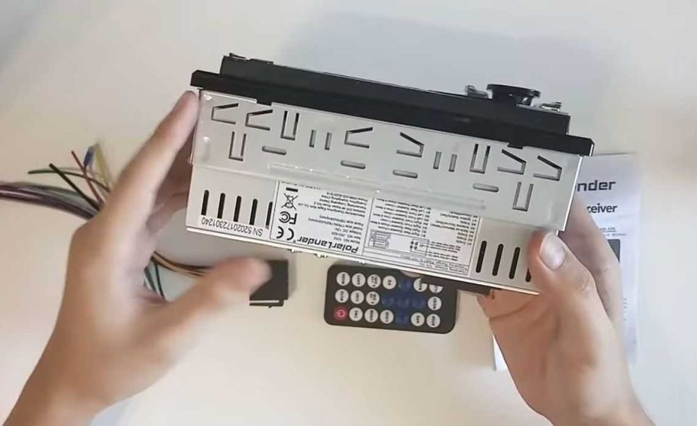 АВТОМАГНІТОЛА з bluetooth usb microsd 1 din з пультом шахтою кабелями