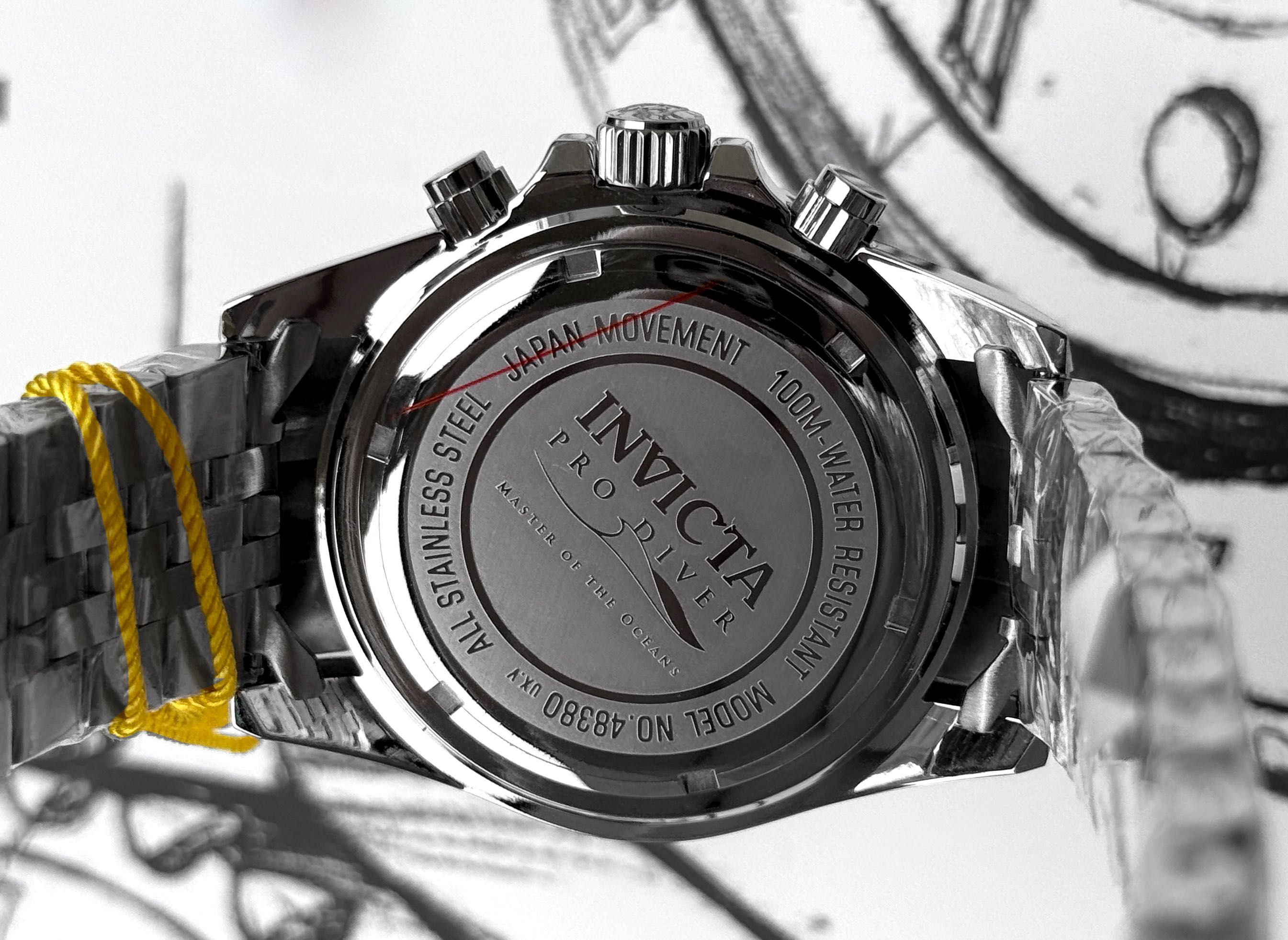 Годинник Invicta 48380 Pro Diver 43 mm. Master of the Oceans 100 MT