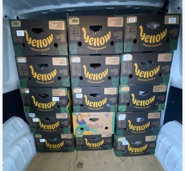 Kartony po bananowkach