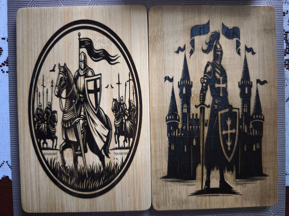 Deska bambusowa ozdobna grawerowana