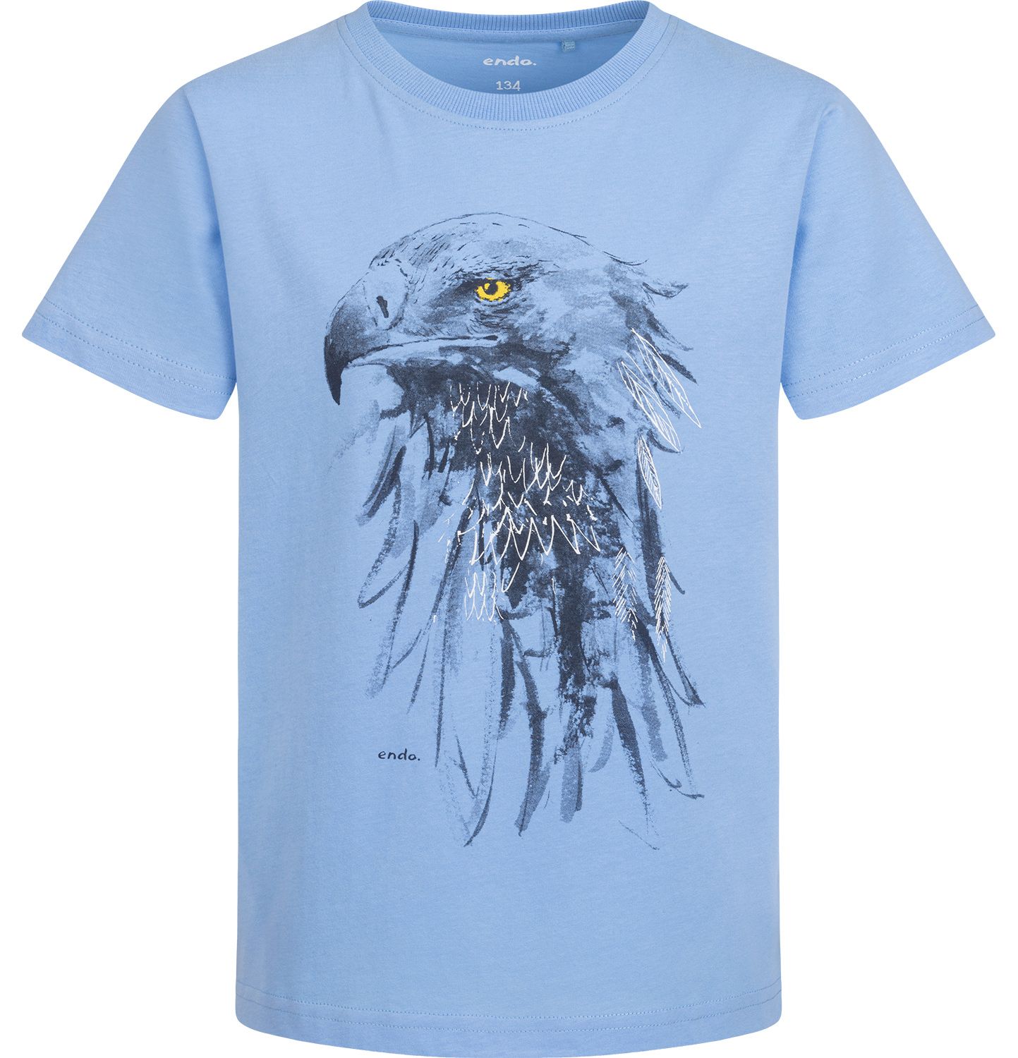 T-shirt Koszulka męska  niebieski XL Orzeł  z nadrukiem Endo