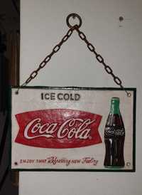 Placa Coca Cola em Ferro Fundido. (Irlanda anos 80)