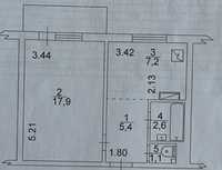 Продаж Однокімнатної квартири, Оболонь, 37 метрів