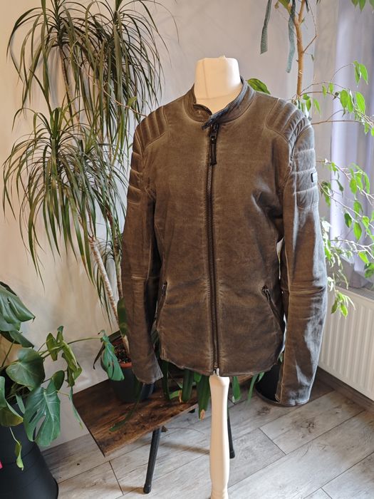 Motocyklowa kurtka tigha Ma na motor męska ochraniacze vintage skórzan