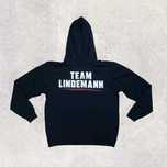 Port & Company Team Lindemann czarne hoodie z kapturem L