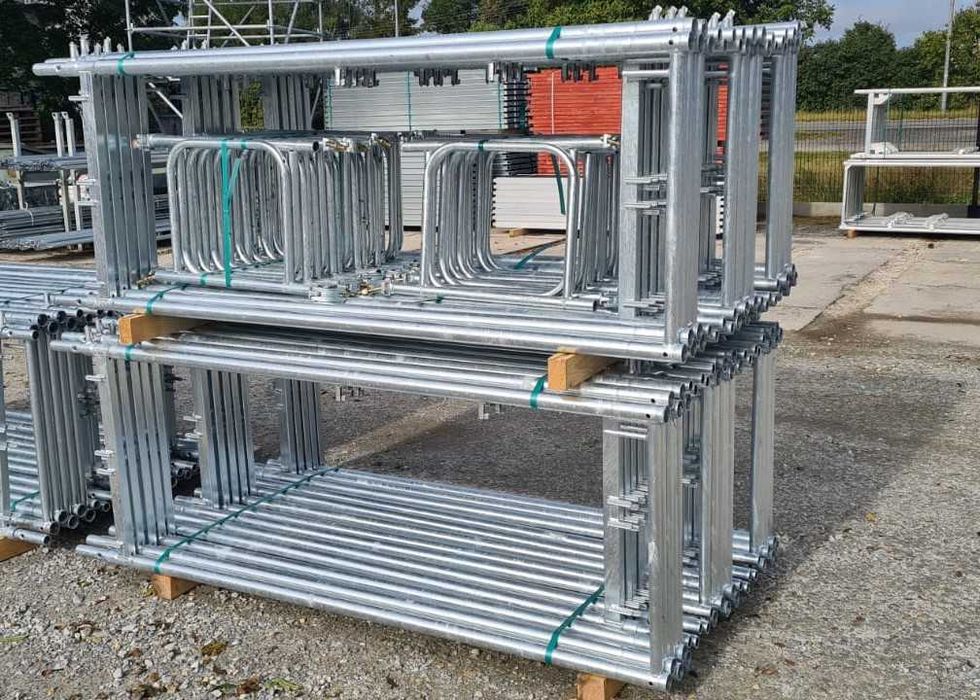 Rusztowanie Állvány nieużywane budowlane ~ Typ Plettac stal ~76m2