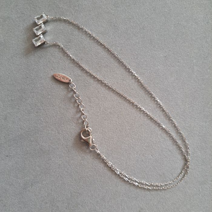 Celebrytka srebrna pr. 925 apart cyrkonie