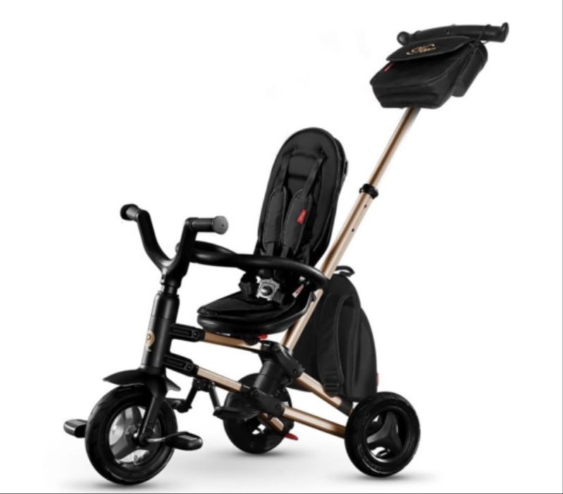 Велосипед складаний триколісний Qplay Nova + Rubber Gold