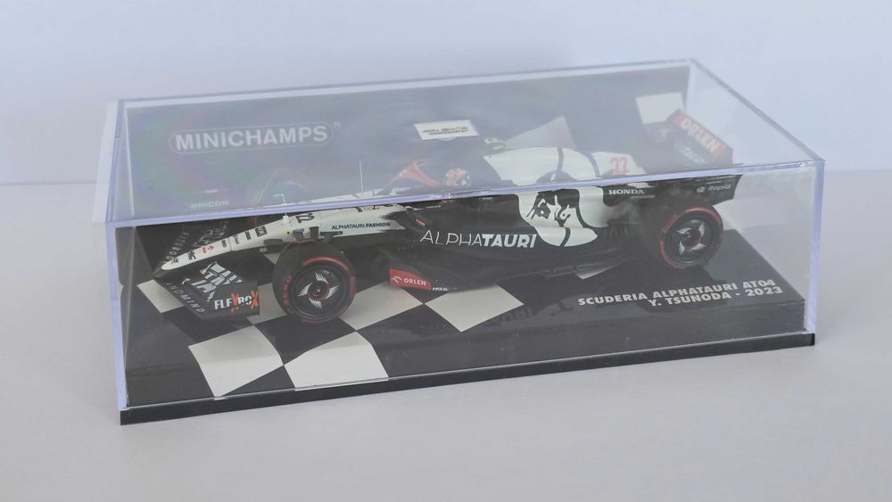 Minichamps 1:43 F1 Model Alphatauri AT04 Yuki Tsunoda British GP 2023