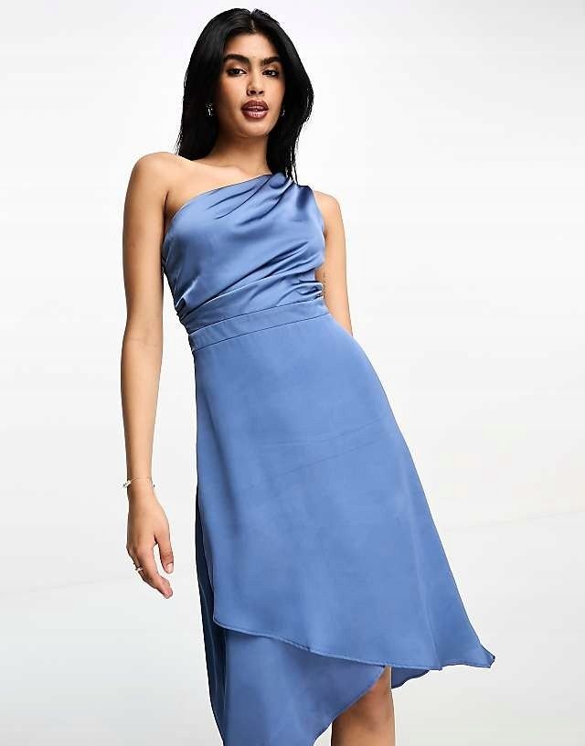 Tfnc 40 L Sukienka Midi Dusty Blue H15222
