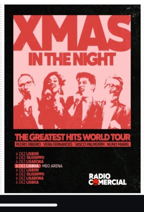 2 bilhetes concerto Rádio Comercial