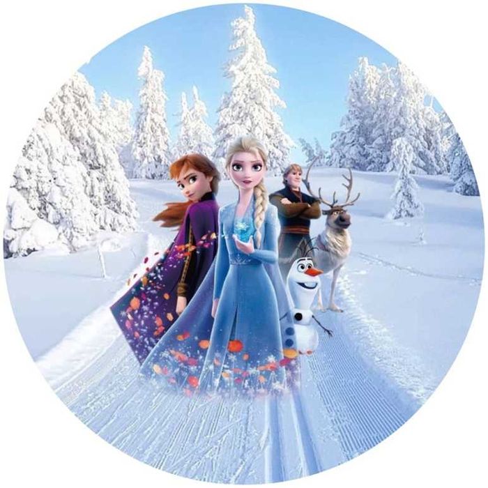 Opłatek na tort Urodziny Kraina Lodu